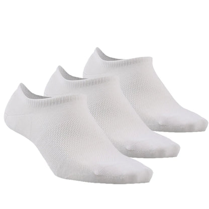 Merino Wool Athletic Socks - No Show Ankle Breathable Mesh, Toe Heel Reinforcement