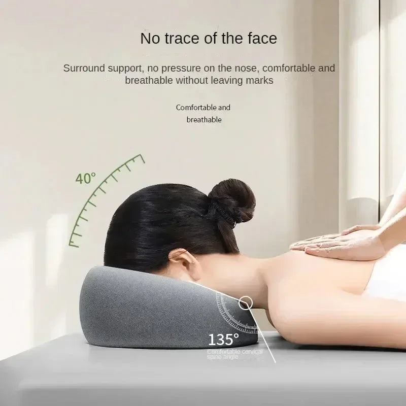 Head Rest Support Pillow - Breathable Memory Foam Face Rest Cushion for Beauty Salon - ZOOMNSTORE
