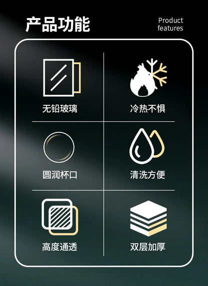 Heat Resistant Glass Mug - Double Wall Borosilicate Coffee Cup | Eco Friendly Drinkware Gift - ZOOMNSTORE