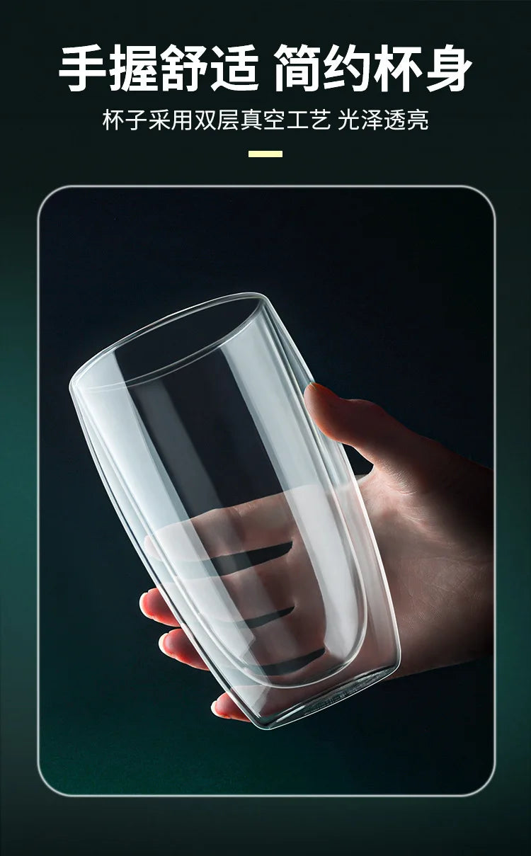 Heat Resistant Glass Mug - Double Wall Borosilicate Coffee Cup | Eco Friendly Drinkware Gift - ZOOMNSTORE