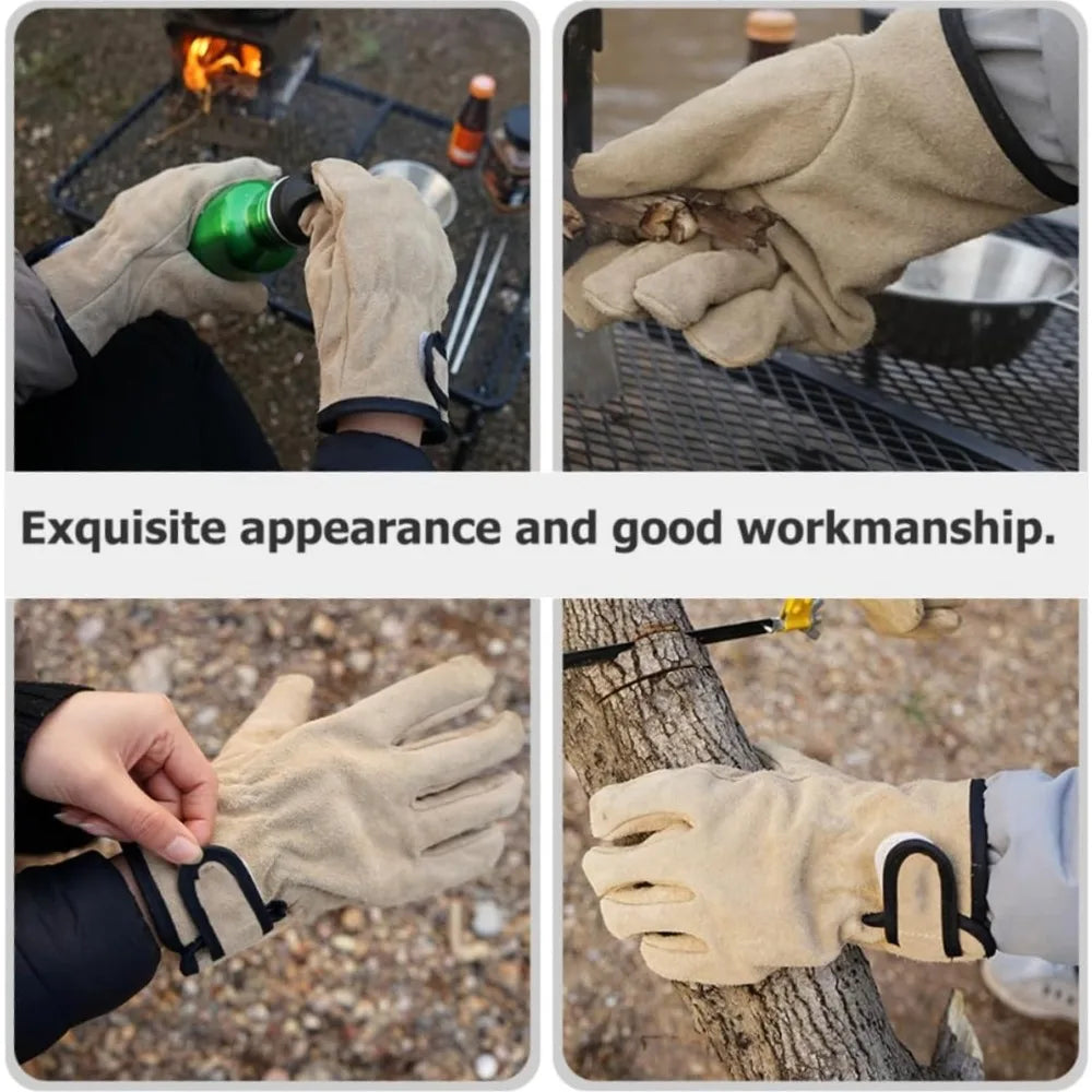 Heat Resistant Gloves - Fireproof Barbecue Gloves for Outdoor Cooking & Camping - ZOOMNSTORE