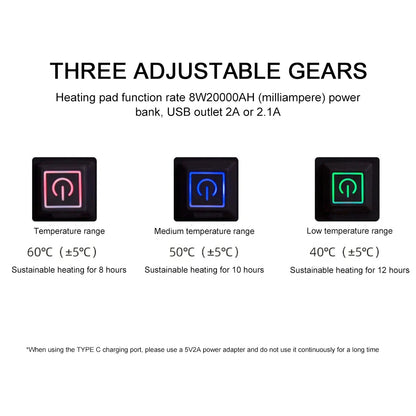 Heated Camping Cushion – USB Electric Seat Warmer With Adjustable Temperature Mat - ZOOMNSTORE