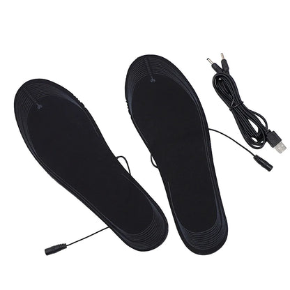 Heated Insoles - Electric Foot Warmer with Adjustable Temperature & Rechargeable Battery for Winter Hiking - ZOOMNSTORE