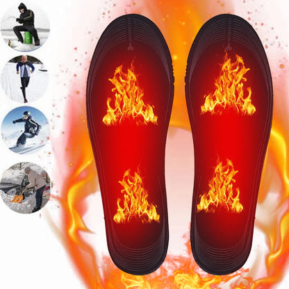 Heated Insoles - Electric Foot Warmer with Adjustable Temperature & Rechargeable Battery for Winter Hiking - ZOOMNSTORE