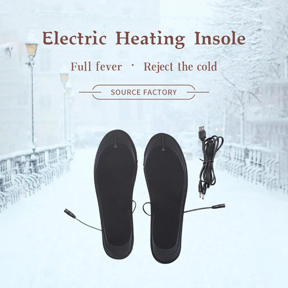 Heated Insoles - Electric Foot Warmer with Adjustable Temperature & Rechargeable Battery for Winter Hiking - ZOOMNSTORE