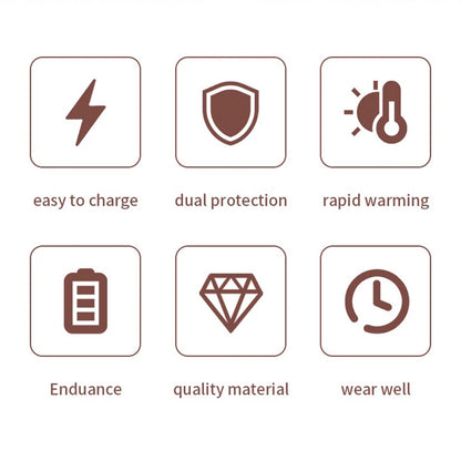 Heated Insoles - Electric Foot Warmer with Adjustable Temperature & Rechargeable Battery for Winter Hiking - ZOOMNSTORE