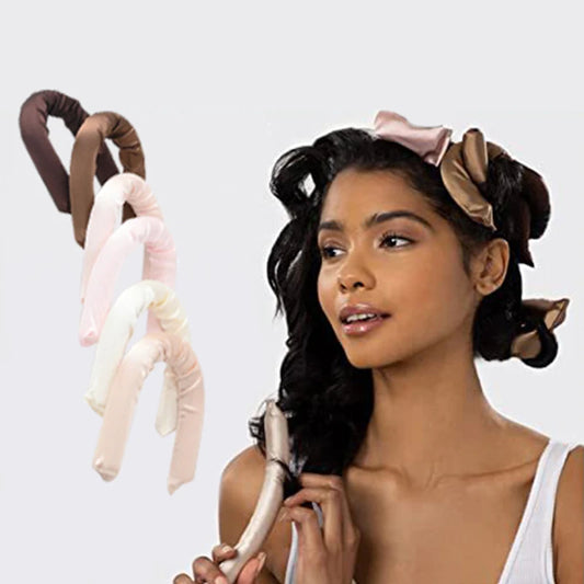 Heatless Curling Iron – Six Color Foam Curlers Set | Big Wave Sleep Hair Rollers - ZOOMNSTORE