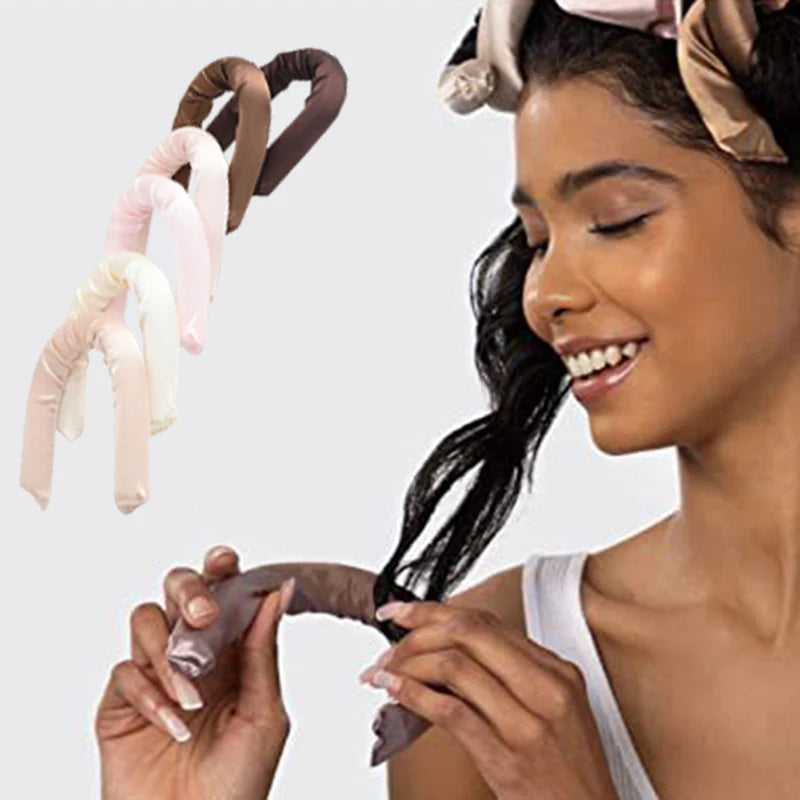 Heatless Curling Iron – Six Color Foam Curlers Set | Big Wave Sleep Hair Rollers - ZOOMNSTORE