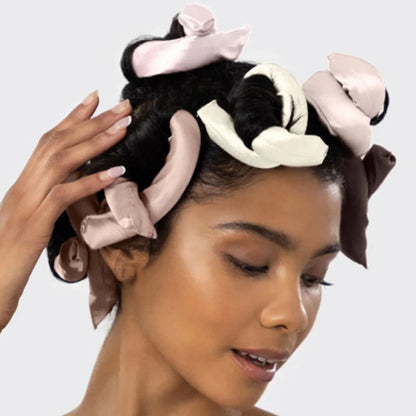 Heatless Curling Iron – Six Color Foam Curlers Set | Big Wave Sleep Hair Rollers - ZOOMNSTORE