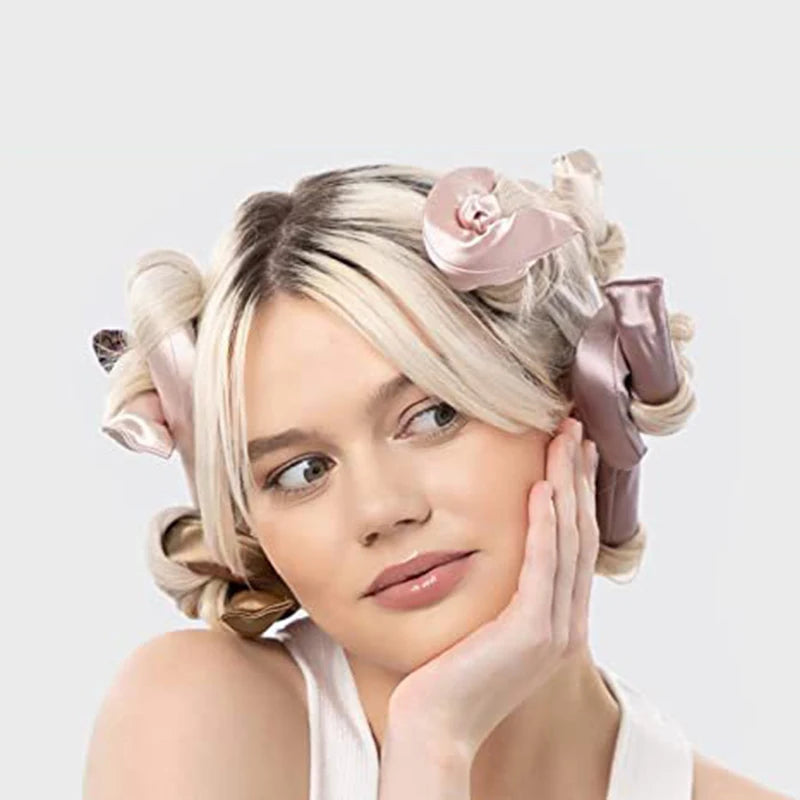 Heatless Curling Iron – Six Color Foam Curlers Set | Big Wave Sleep Hair Rollers - ZOOMNSTORE