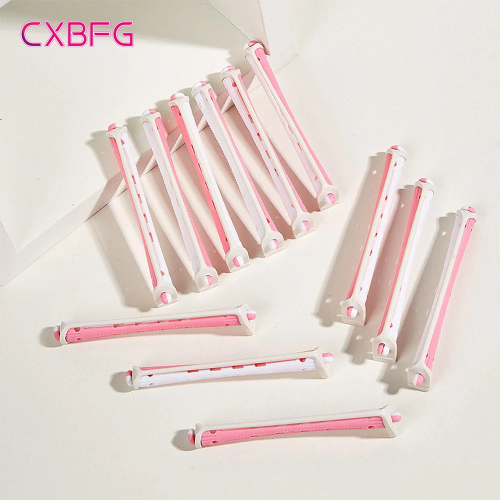 Heatless Hair Curler - 12pcs Soft Curling Rods | No Heat Rollers Wave Formers Set - ZOOMNSTORE