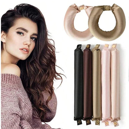 Heatless Hair Curler - Satin Curling Rod & Flexi Rod Curlers for Lazy Curls - ZOOMNSTORE