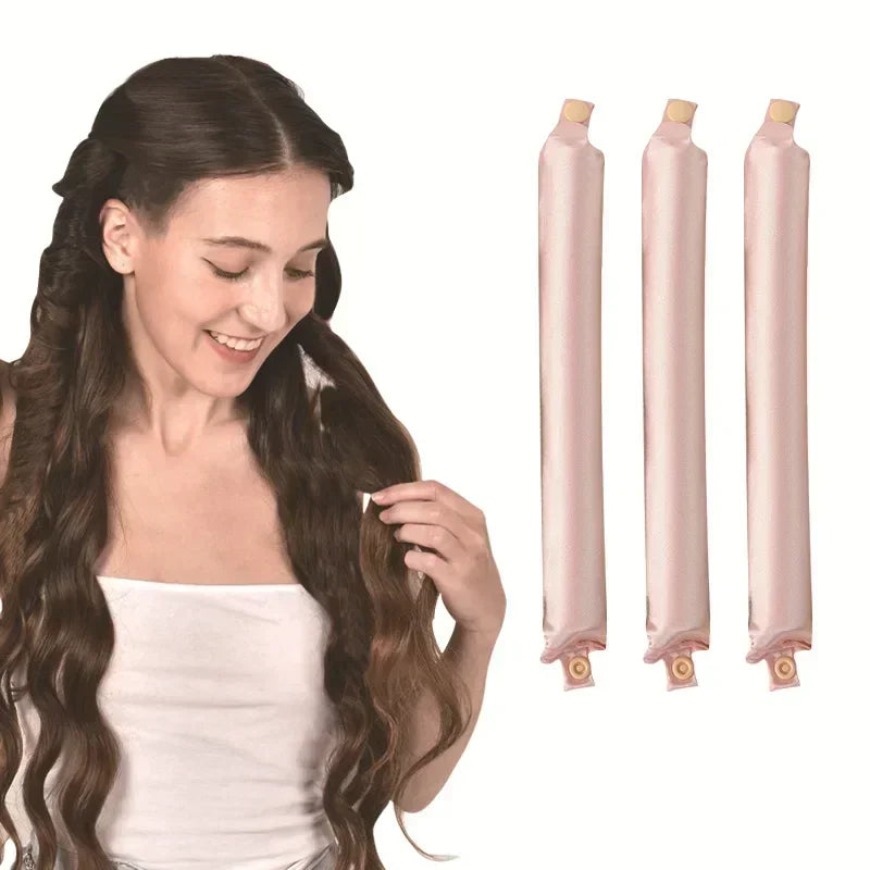 Heatless Hair Curler - Satin Curling Rod & Flexi Rod Curlers for Lazy Curls - ZOOMNSTORE