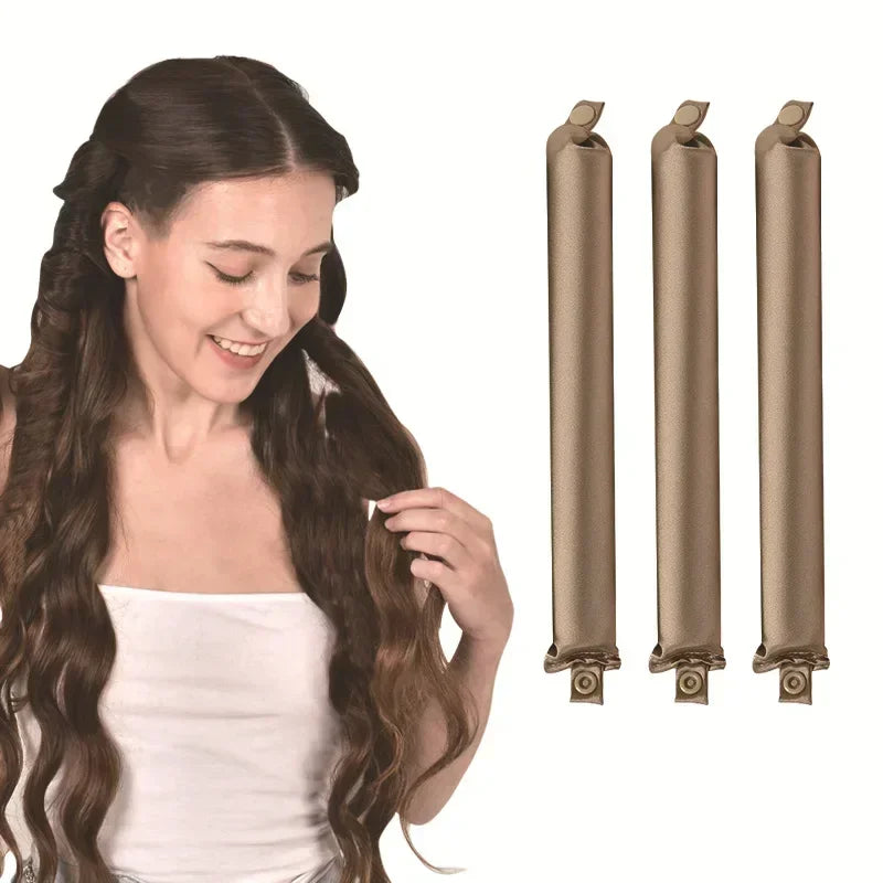 Heatless Hair Curler - Satin Curling Rod & Flexi Rod Curlers for Lazy Curls - ZOOMNSTORE
