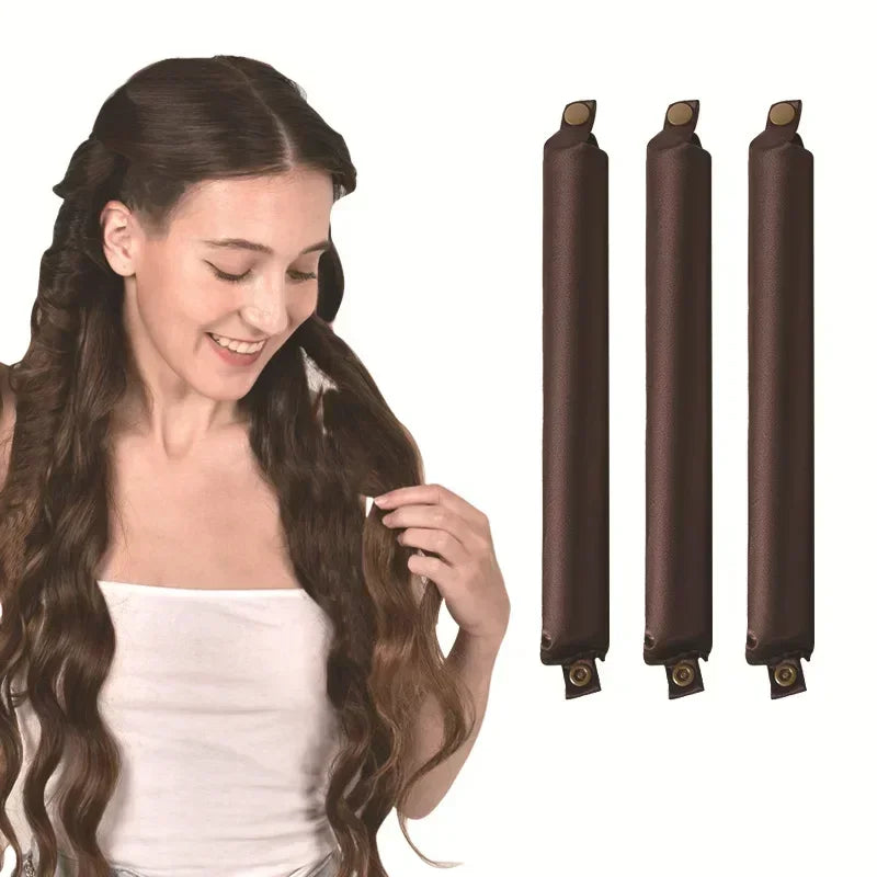 Heatless Hair Curler - Satin Curling Rod & Flexi Rod Curlers for Lazy Curls - ZOOMNSTORE