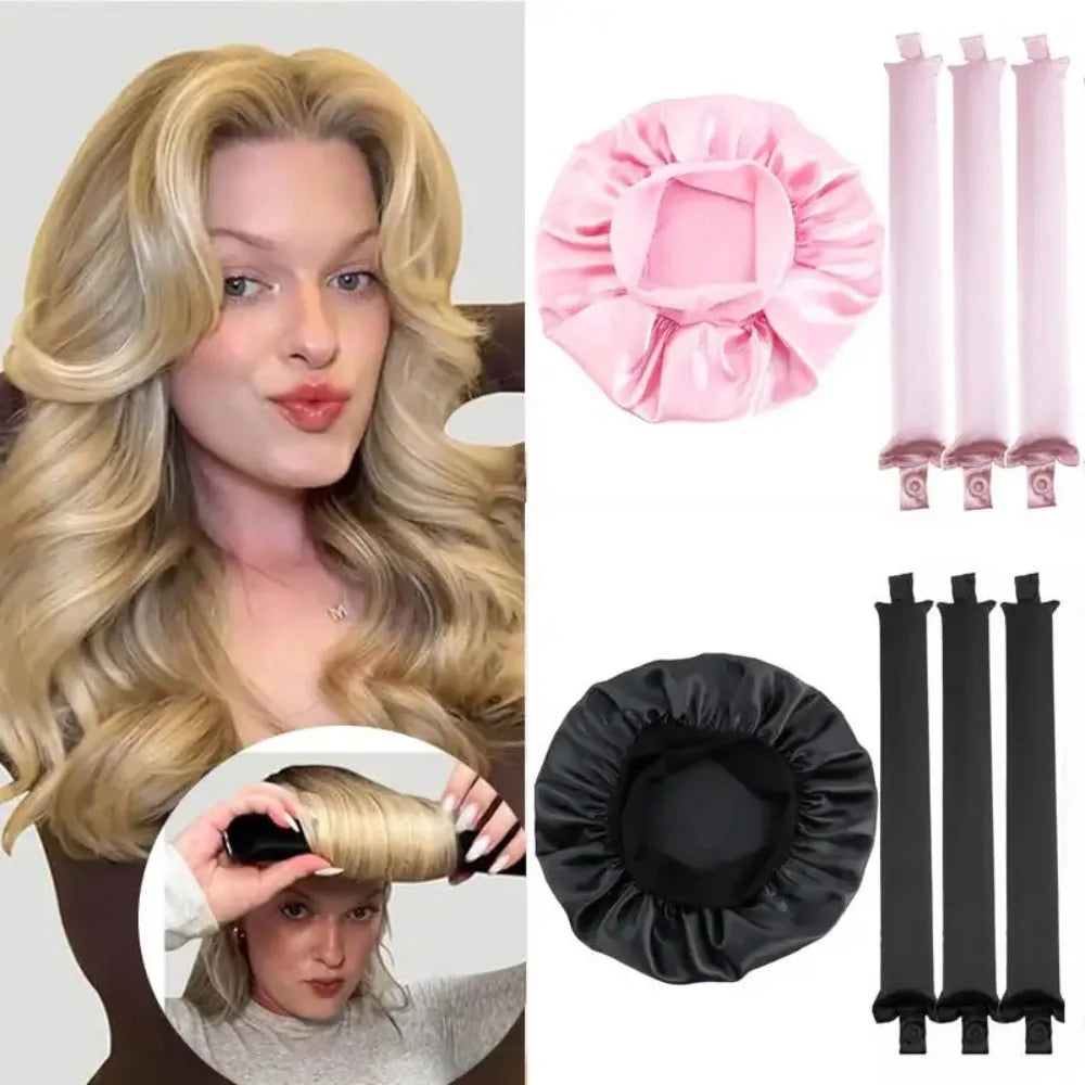 Heatless Hair Curler – Soft Flexi Rod Headband No Heat Hair Rollers for Gentle Curls - ZOOMNSTORE