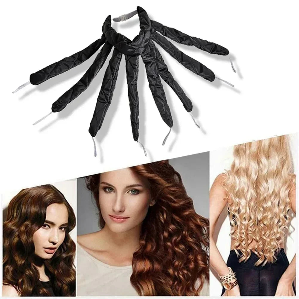 Heatless Hair Curler - Velcro Octopus Sleep Curling Band With Soft Foam Rollers - ZOOMNSTORE