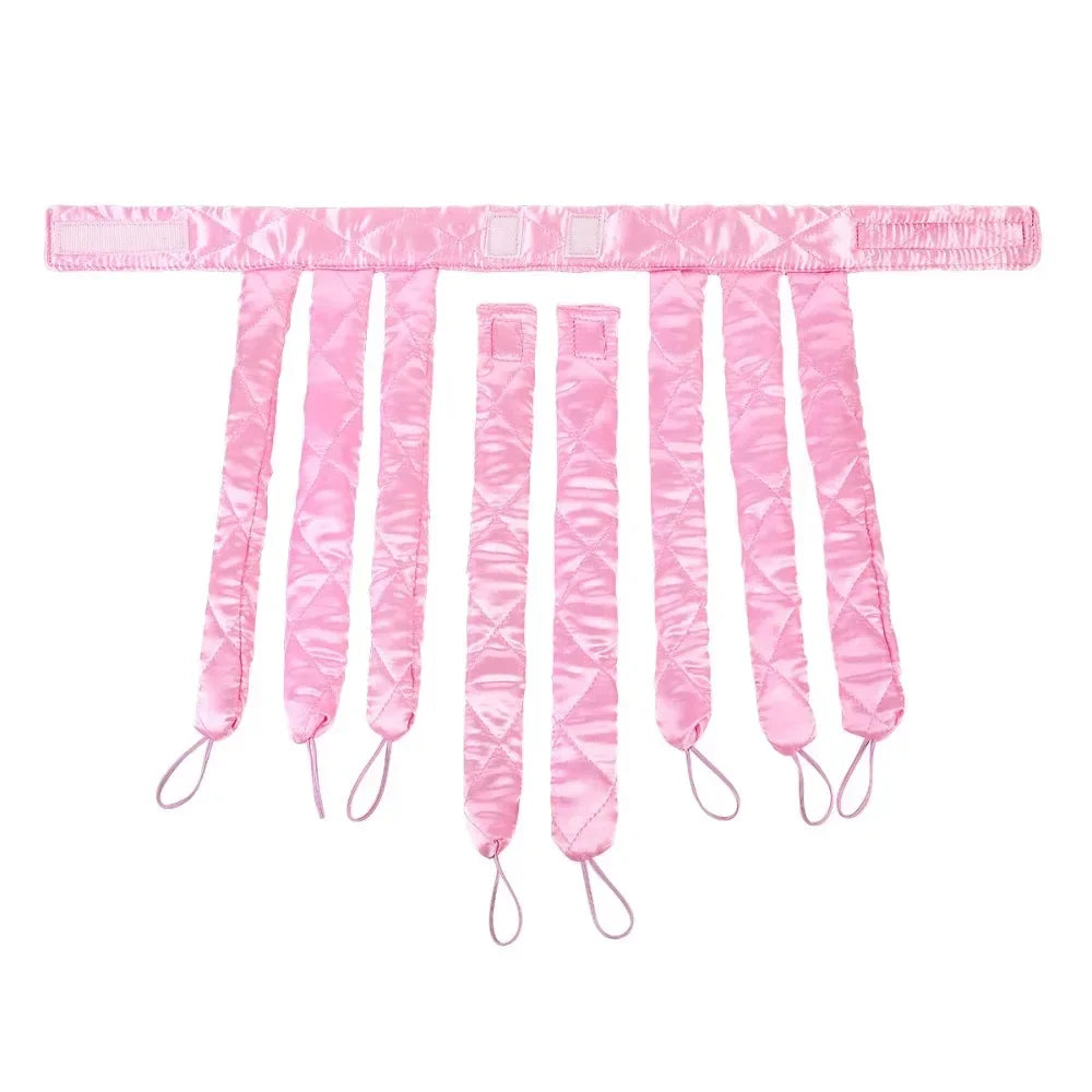 Heatless Hair Curler - Velcro Octopus Sleep Curling Band With Soft Foam Rollers - ZOOMNSTORE