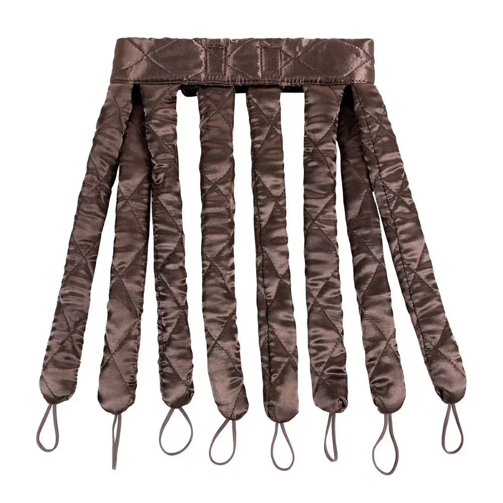 Heatless Hair Curler - Velcro Octopus Sleep Curling Band With Soft Foam Rollers - ZOOMNSTORE