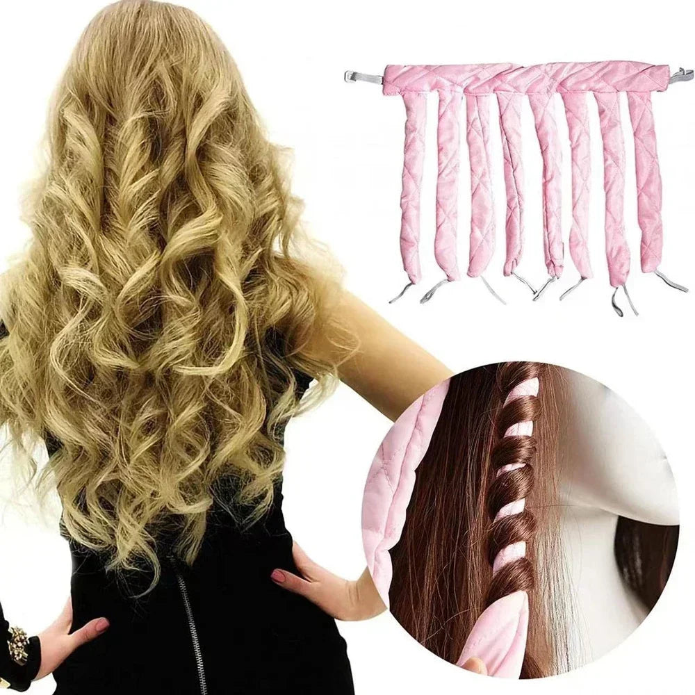 Heatless Hair Curler - Velcro Strap Octopus Curl Rollers | Soft Foam Curling Rod - ZOOMNSTORE