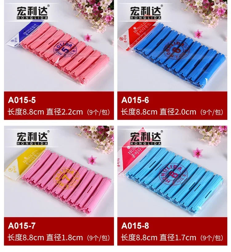 Heatless Hair Curler - Plastic Perm Rods & Hair Curling Rollers | Self Grip Foam Rollers - ZOOMNSTORE