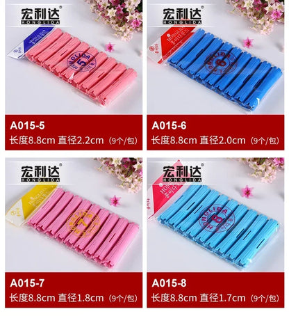 Heatless Hair Curler - Plastic Perm Rods & Hair Curling Rollers | Self Grip Foam Rollers - ZOOMNSTORE