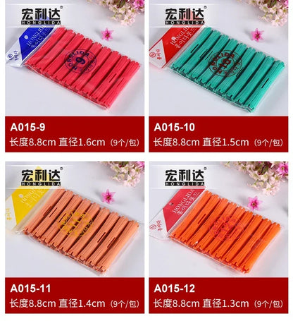 Heatless Hair Curler - Plastic Perm Rods & Hair Curling Rollers | Self Grip Foam Rollers - ZOOMNSTORE