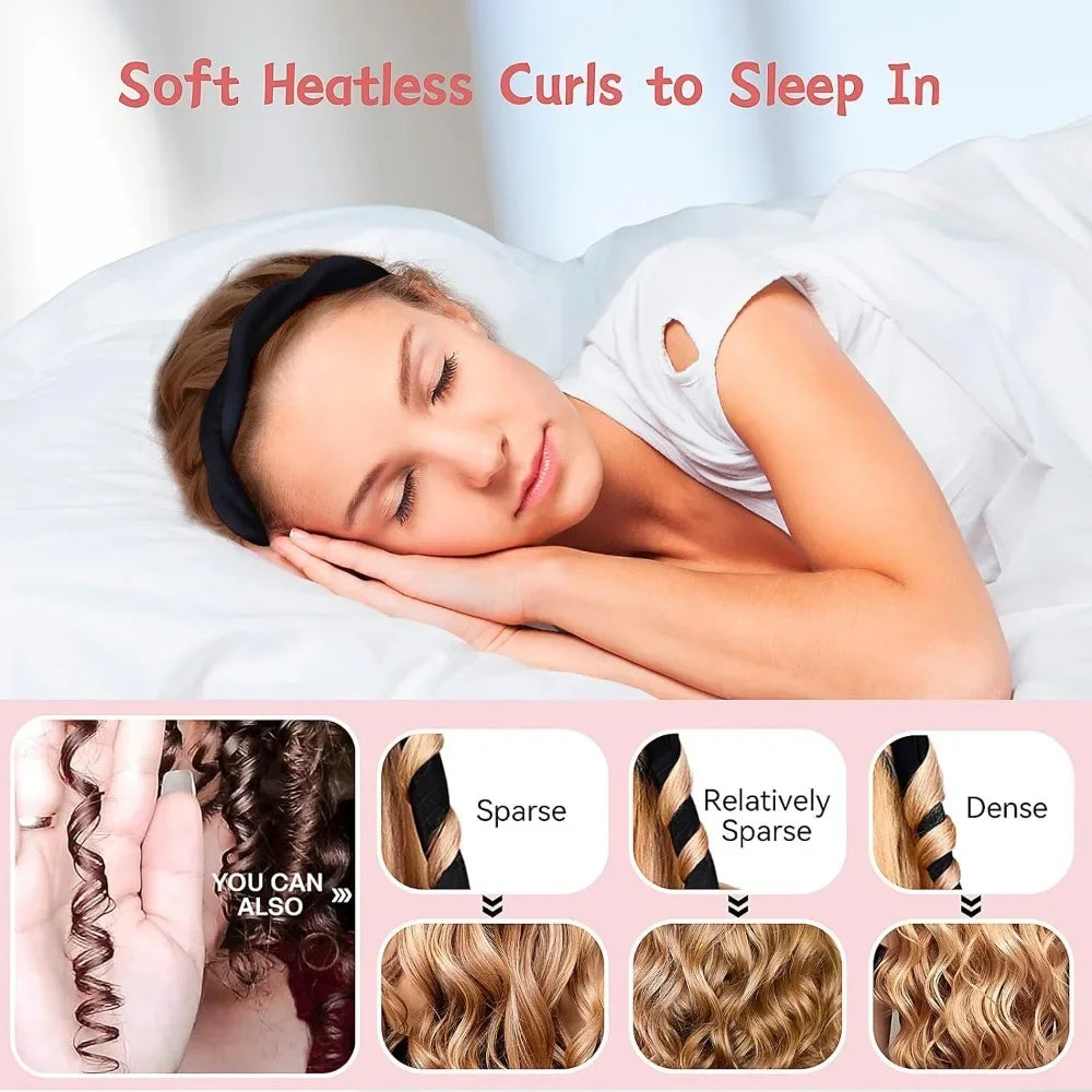 Heatless Hair Curlers - Foam Curling Rod Headband for No Heat Curls & Lazy Styling - ZOOMNSTORE