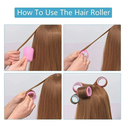 Heatless Hair Curlers – Self-Grip Hair Rollers | Jumbo Size, No Heat Curlers - ZOOMNSTORE