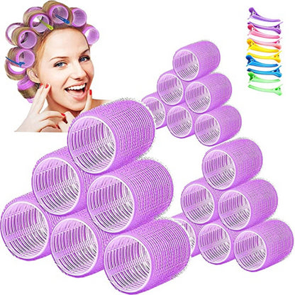 Heatless Hair Curlers – Self-Grip Hair Rollers | Jumbo Size, No Heat Curlers - ZOOMNSTORE