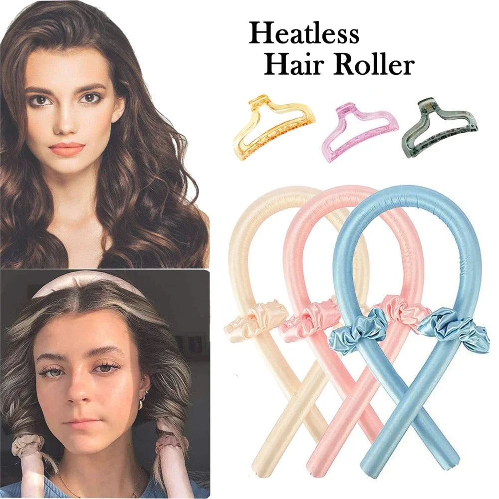 Heatless Hair Curlers - Silk Curling Rod Headband | Foam Rollers No Heat Curls - ZOOMNSTORE