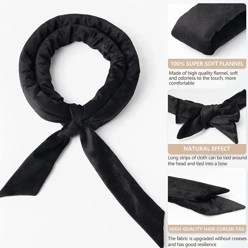 Heatless Hair Curlers - Soft Headband Curlers With Silk Curling Ribbon For Damage Free Curls - ZOOMNSTORE