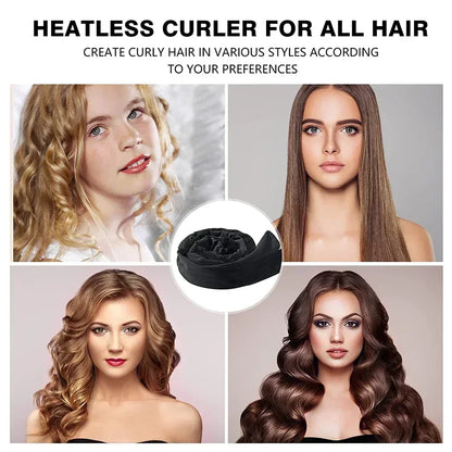 Heatless Hair Curlers - Soft Headband Curlers With Silk Curling Ribbon For Damage Free Curls - ZOOMNSTORE