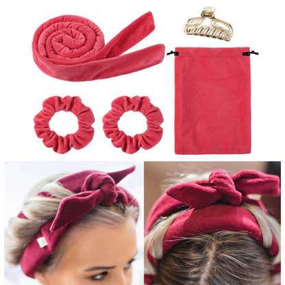 Heatless Hair Curlers - Soft Headband Curlers With Silk Curling Ribbon For Damage Free Curls - ZOOMNSTORE