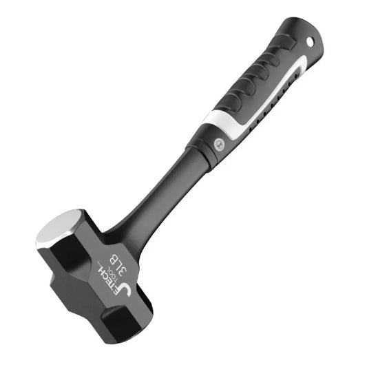 Heavy Duty Sledge Hammer - 2LB-3LB One-Piece Forged Steel for Brick Drilling and Construction - ZOOMNSTORE
