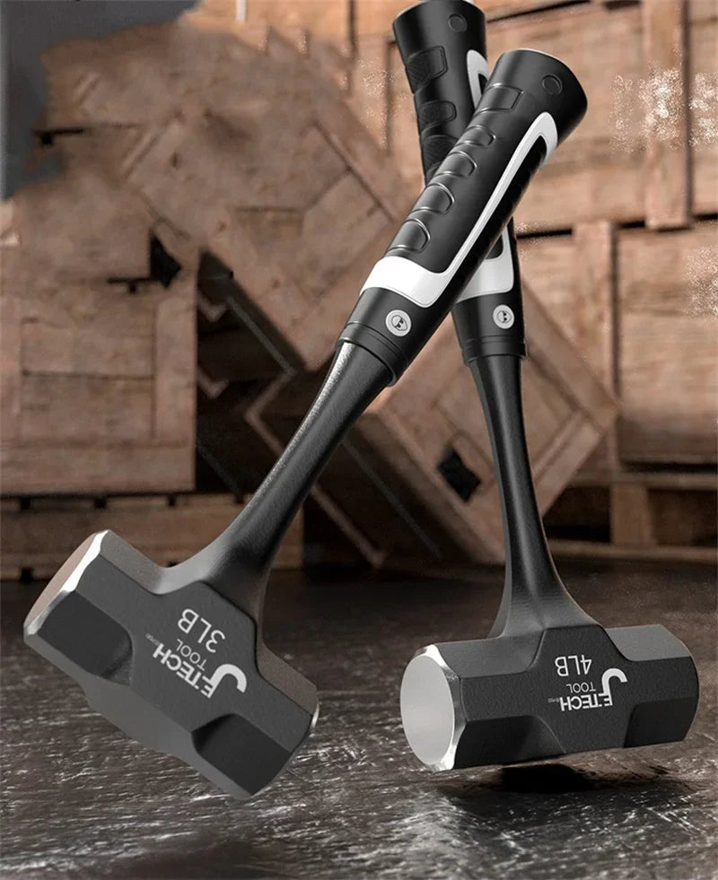 Heavy Duty Sledge Hammer - 2LB-3LB One-Piece Forged Steel for Brick Drilling and Construction - ZOOMNSTORE