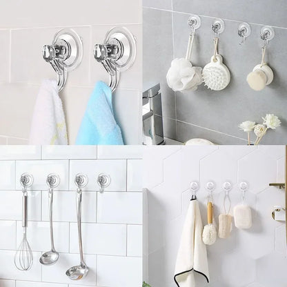 Transparent Suction Cup Hook - Reusable Heavy-Duty Bathroom  Kitchen Towel Holder - ZOOMNSTORE