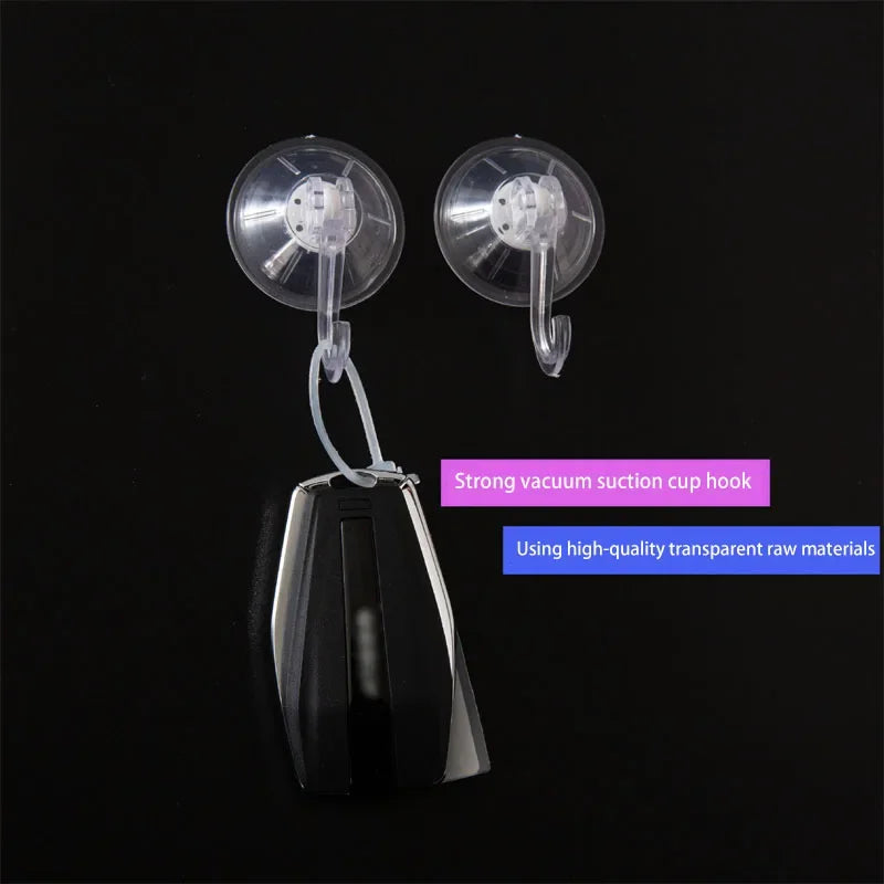 Transparent Suction Cup Hook - Reusable Heavy-Duty Bathroom  Kitchen Towel Holder - ZOOMNSTORE