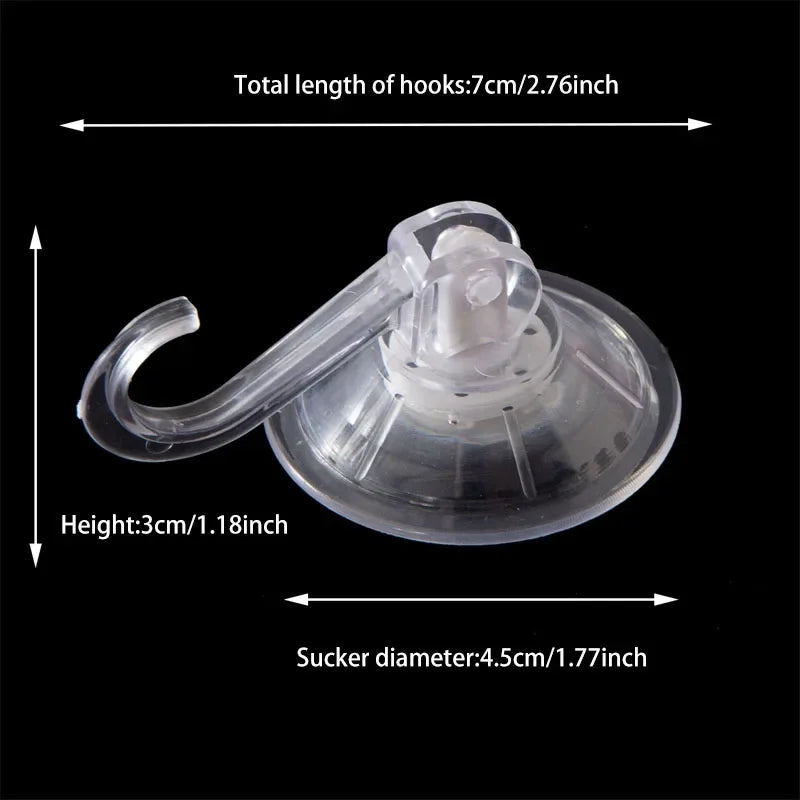 Transparent Suction Cup Hook - Reusable Heavy-Duty Bathroom  Kitchen Towel Holder - ZOOMNSTORE