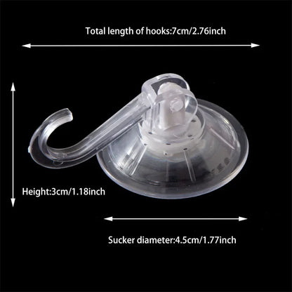 Transparent Suction Cup Hook - Reusable Heavy-Duty Bathroom  Kitchen Towel Holder - ZOOMNSTORE