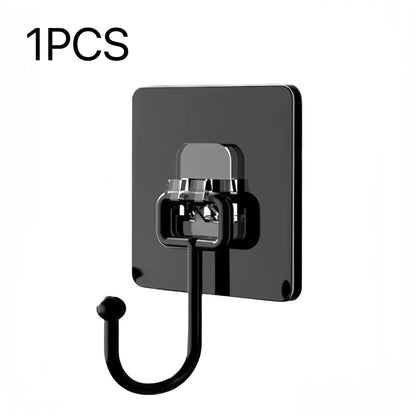 Heavy Duty Waterproof Wall Hooks - 22 lbs Adhesive Nail-Free Transparent for Kitchen  Bathroom - ZOOMNSTORE