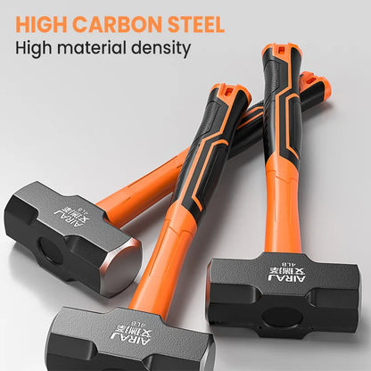 Heavy Wall Hammer - AIRAJ Octagon Hammer with Soft Handle for Wall Removal - ZOOMNSTORE