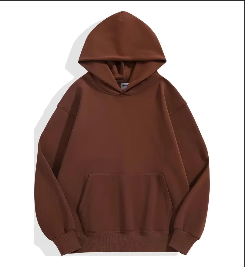 Heavy Weight Men's Hoodies - Thick Cotton Sweatshirt | Casual Autumn Pullover - ZOOMNSTORE