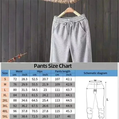 Heavyweight Sports Sweatpants - Men's Wide Leg Cotton Knit Casual Pants - ZOOMNSTORE