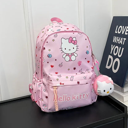 Hello Kitty  Friends Backpack - Cute Anime Schoolbag for Girls - ZOOMNSTORE