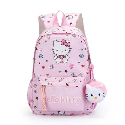 Hello Kitty  Friends Backpack - Cute Anime Schoolbag for Girls - ZOOMNSTORE