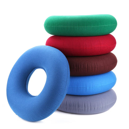 Hemorrhoid Donut Cushion - Inflatable Tailbone Pain Relief Medical Seat Pad with Pump - ZOOMNSTORE