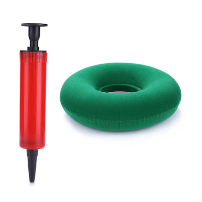 Hemorrhoid Donut Cushion - Inflatable Tailbone Pain Relief Medical Seat Pad with Pump - ZOOMNSTORE