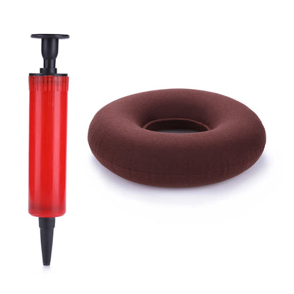 Hemorrhoid Donut Cushion - Inflatable Tailbone Pain Relief Medical Seat Pad with Pump - ZOOMNSTORE