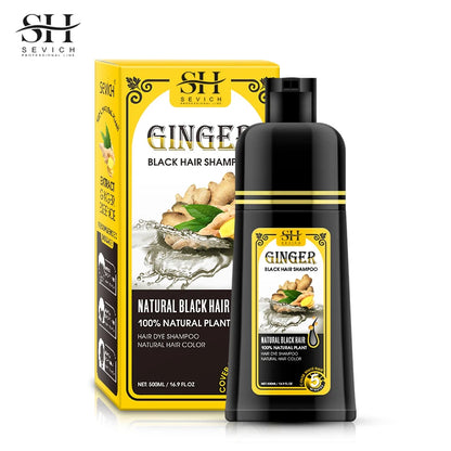 Natural Herbal Hair Dye Shampoo - 500ml Moisturizing Hair Loss Treatment - ZOOMNSTORE